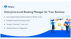 Amelia – Enterprise-Level Appointment Booking WordPress Plugin