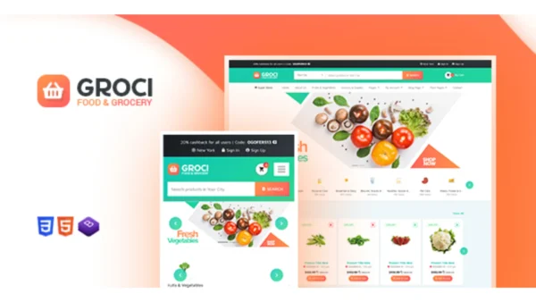 Groci – Organic Food and Grocery WordPress Theme