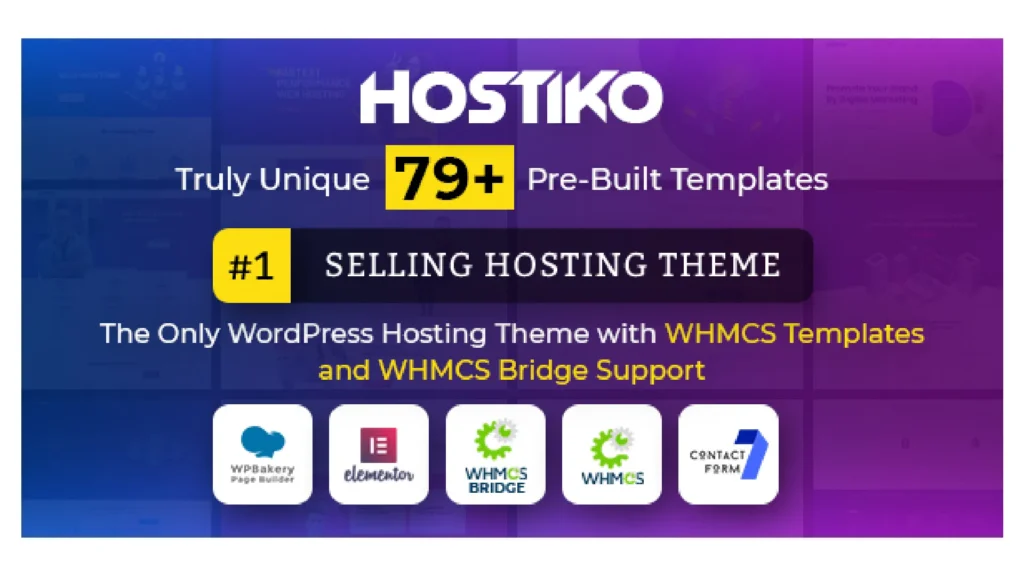 Hostiko WordPress WHMCS Hosting Theme