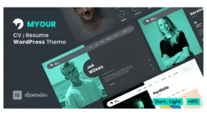 Myour – CV Resume WordPress Theme
