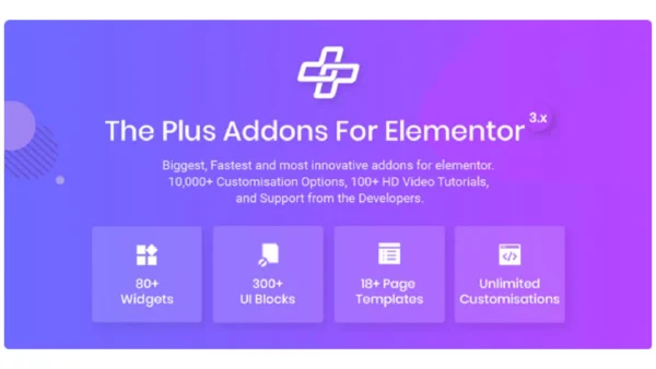 The Plus – Addon for Elementor Page Builder WordPress Plugin